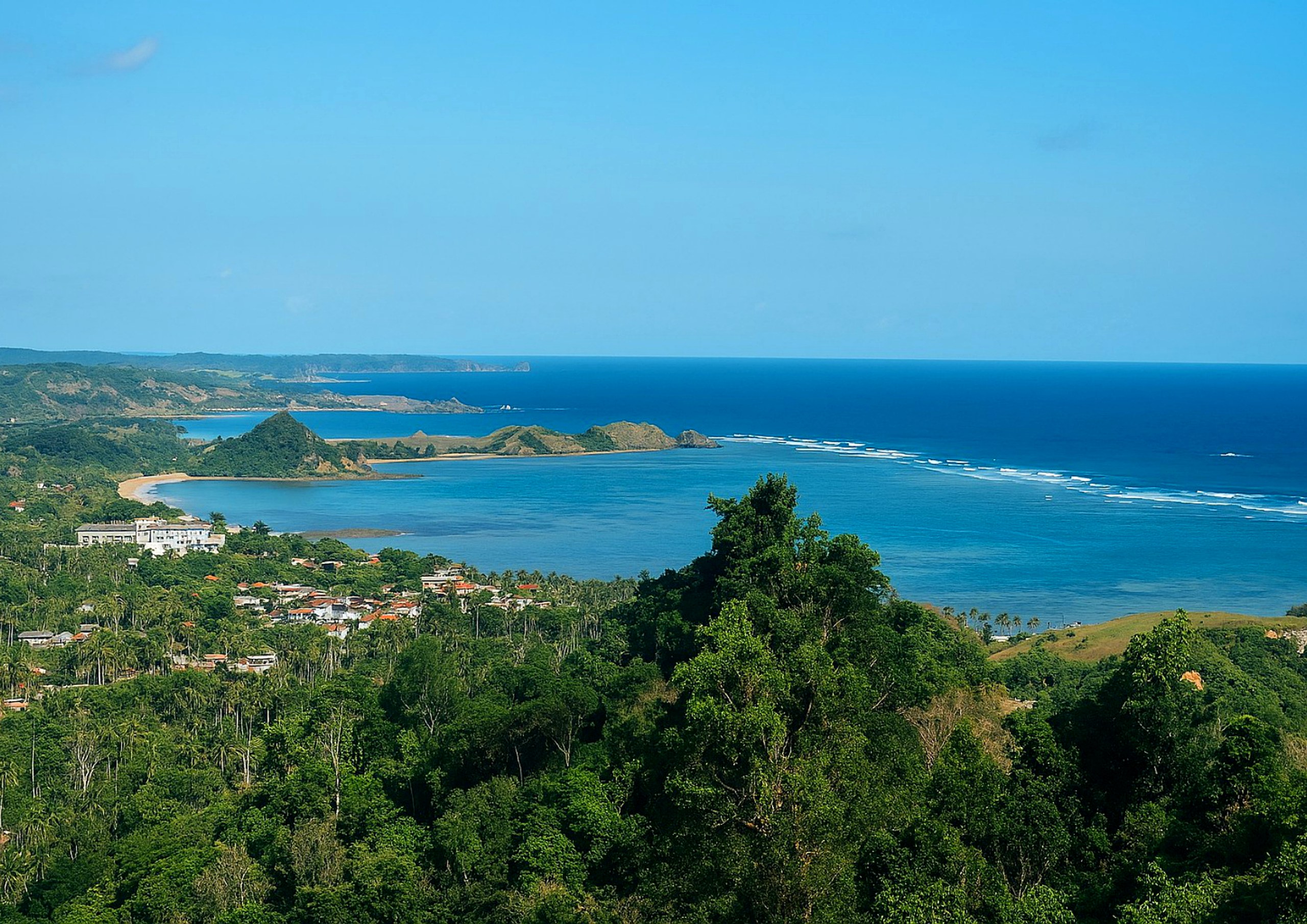 Views from Ayana Santi residences over South Lombok coastline